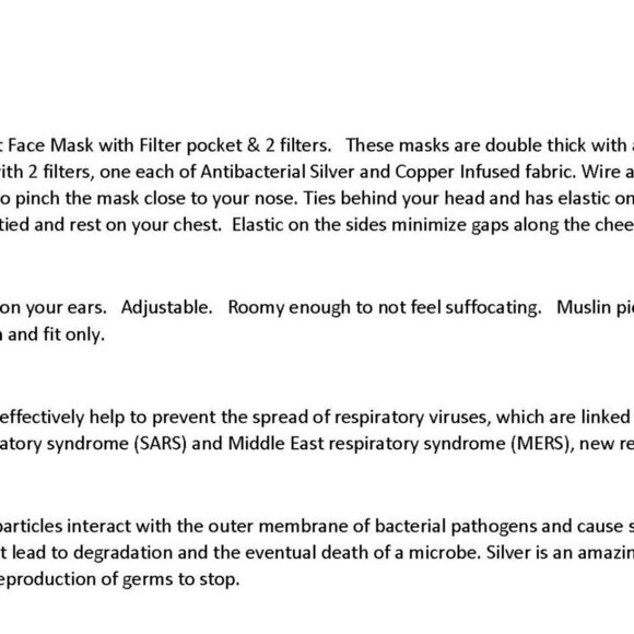 Kid Size Mask w/ Copper/Silver Filters-balloons - Picture 5 of 7